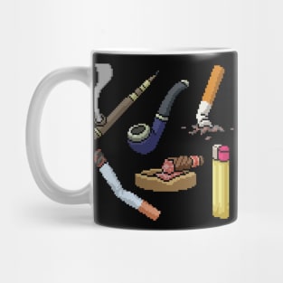 Pixel Smoking Elements Mug